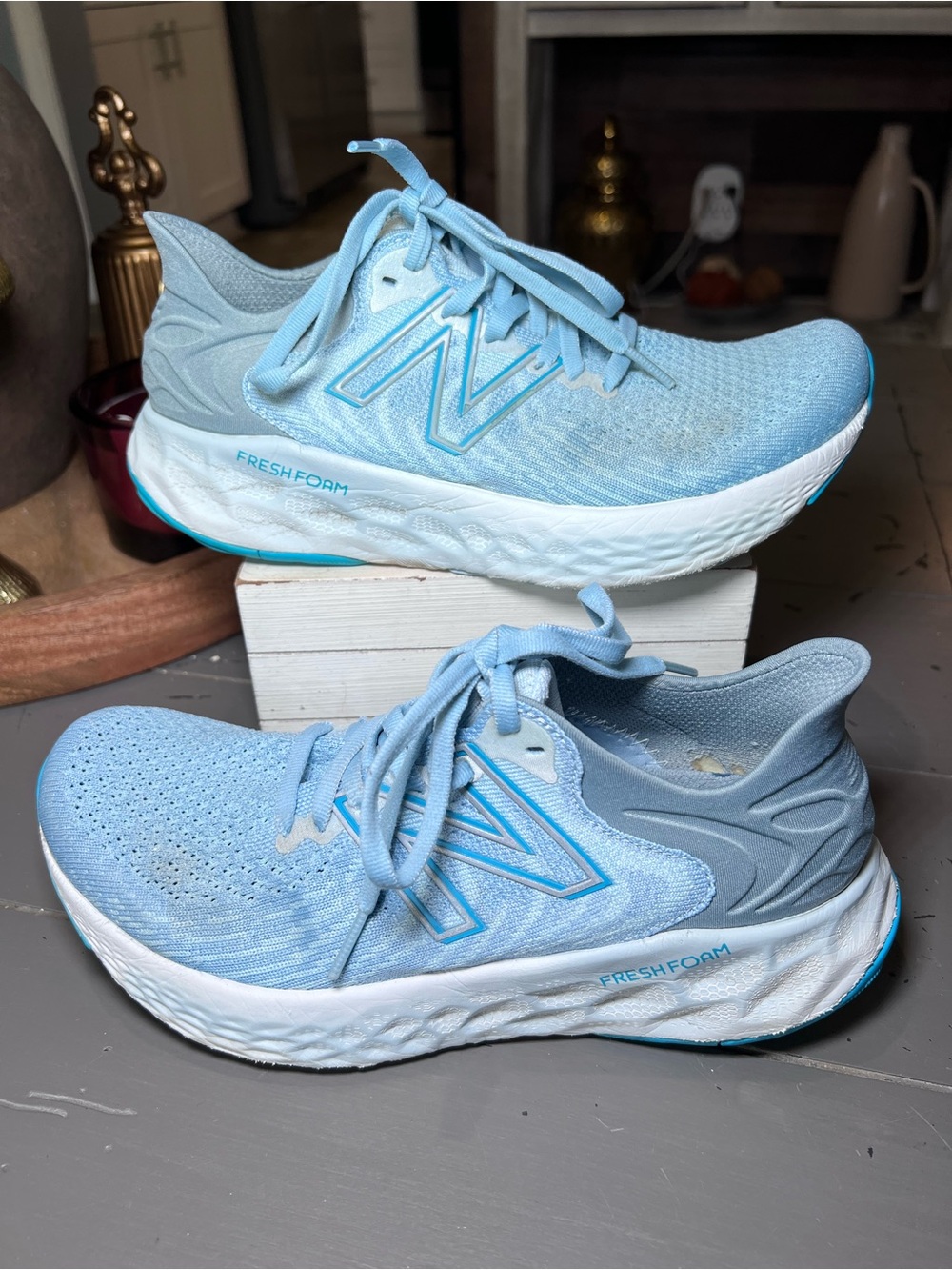 New Balance Women's Light Blue Fresh Foam Running Sneakers Size 7
